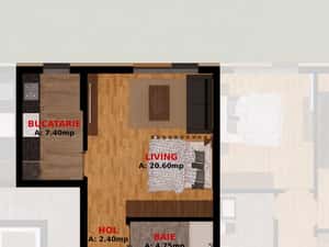 Garsoniera Decomandata si Apartament 2 camere. Promotie Tva inclus — miniatura 6