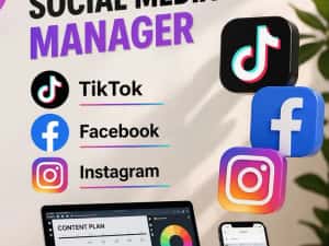 CAUTAM Social Media Manager TikTok Facebook Instagram — miniatura 1