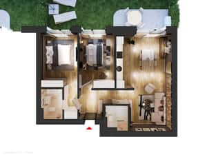 HILS Sunrise 3 camere tip 3B cu gradina — miniatura 2