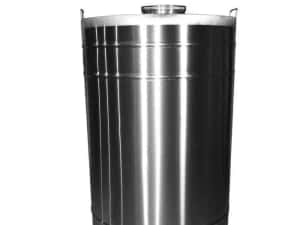 Butoi INOX 60L 80L 105L 150L 180L 200L 250L 300L 350L cu capac clamp si garnitura, cadou robinet din INOX Livrare 24-48h — miniatura 4