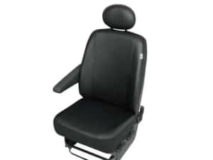 Husa auto scaun sofer Practical DV1 imitatie piele neagra pentru Ford Transit Custom 2013-2017 si Transit Custom 2017- — miniatura 3