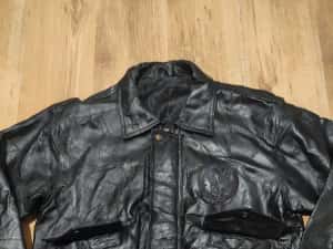 Geaca vintage din piele US Army Vietnam Veteran marimea L — miniatura 3
