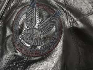 Geaca vintage din piele US Army Vietnam Veteran marimea L — miniatura 4