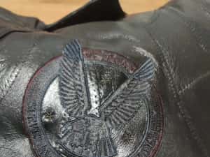 Geaca vintage din piele US Army Vietnam Veteran marimea L — miniatura 8