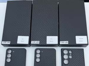 Husa Ultra Slim Kevlar Carbon Neagra - Samsung,IPhone — miniatura 3