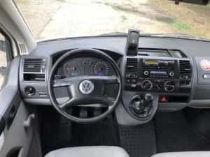 VW Transporter T5 Doka 6 locuri si bena an fabricatie 2007 motor 1.9 tdi 75kw 102 cp euro4 cod motor BRS — miniatura 6