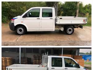 VW Transporter T5 Doka 6 locuri si bena an fabricatie 2007 motor 1.9 tdi 75kw 102 cp euro4 cod motor BRS — miniatura 9