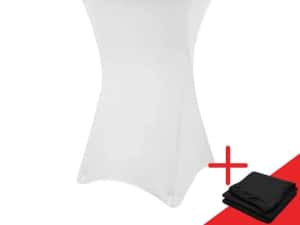 Masă cocktail pliabilă Debbie, 110 cm, cu Husă Albă + CADOU Husă Neagă — miniatura 6