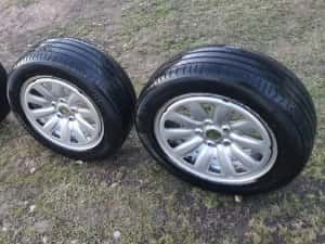 Roti jante R16 anvelope 205 55 16 golf 5 passat b6 touran audi a4 b7 — miniatura 3