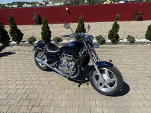 HONDA VF 750 C MAGNA RC43 BOBBER 87 cai EXTRA CROM evacuare SUPER TRAPP ghidon+ comenzi frontale custom recent adusa din Germania fara zgarieturi Top — miniatura 1