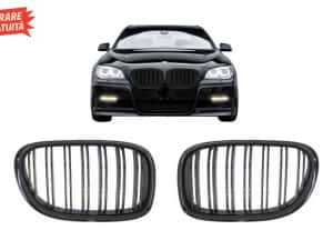Grile Centrale BMW 7 Series F01 F02 F03 F04 (2008-2015) Negru Lucios — miniatura 7