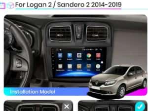 Navigatie Android  DACIA Logan 2 / Sandero 2 Carplay Android Auto — miniatura 7
