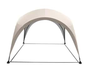 Pavilion CORT Umbrela Iglu Modern Cadru Metal Gradina Terasa Curte Rotund 3X3M Alb+ Livrare GRATUITA ! — miniatura 7