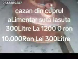 Vindem cazane din cupru alimntar suta la sutasper oferta