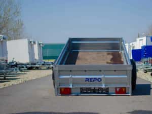 Remorca 750 kg 260x135 cm,Atv ,Basculabila Mono ax — miniatura 3