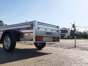 Remorca 750 kg, Auto, Platforma, Moto ATV, Apicola, garantie,carte RAR — miniatura 4