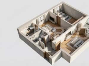 Apartament 3 camere etaj intermediar mobilat balcon zona Tiglari Sibiu — miniatura 8