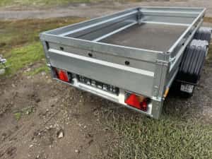 Remorcă nouă 750 kg, dublu ax, 250x125 cm, posibilitate RATE!! — miniatura 5