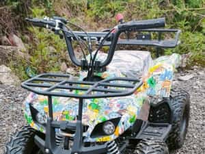 Mini Atv Quad adus din Germania pentru copii cu motor pe benzină 50cc — miniatura 3