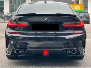 Difuzor LED cu Splitere Bara M BMW G20 G21, Evacuari Duble, 340 style — miniatura 6