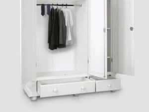 Dulap lemn masiv cu oglinda Seby, 3 usi + 2 sertare — miniatura 8