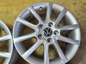 4 Jante Aliaj 5x112 16''  OEM VW Golf Passat Touran Sharan Caddy T-Roc — miniatura 5