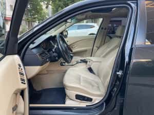 Bmw Seria 5 e60 525d M57 Full Piele Crem Trapa Memorii Bi-Xenon Navi Mare — miniatura 7