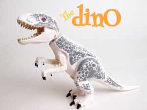 Dinozaur TIP lego Jurassic Indominus T Rex Indoraptor Carnotaurus Bary — miniatura 3