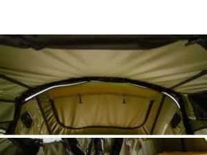 Cort de acoperiș auto CampTalk Whisper 160, pentru 3-4 persoane, 160x310 cm, 72 kg, Sky View, compatibil autovehicule mici SUV și 4x4 — miniatura 3
