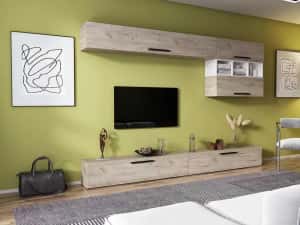 Living Pati 076 - Mobila Sufragerie Stejar + Alb — miniatura 3