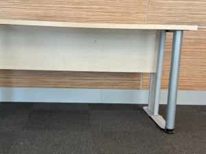 10 buc Birou Solid cu picioare metalice; Masa cu Blat 160x80 / 130x80 — miniatura 4