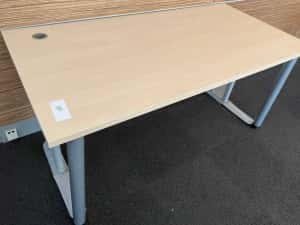 10 buc Birou Solid cu picioare metalice; Masa cu Blat 160x80 / 130x80 — miniatura 7