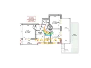 Pallady 3 camere 69 mp + terasa 21 mp + curte 28 mp bloc mic — miniatura 4