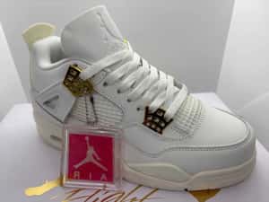 Nike Air Jordan 4 Sail Metallic Gold 36-38