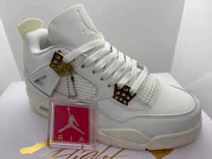Nike Air Jordan 4 Sail Metallic Gold 36-38 — miniatura 9
