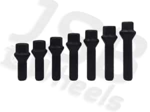 Prezoane negre jante aliaj M14x1.5 VW, Seat, Skoda, Audi, Mercedes