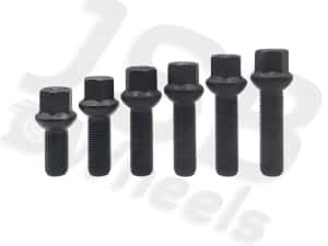 Prezoane negre jante aliaj M14x1.5 VW, Seat, Skoda, Audi, Mercedes — miniatura 4