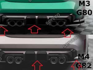 Pachet Set Body kit tuning Bmw Seria M4 G82 2021- v3 - Maxton Carbon — miniatura 10