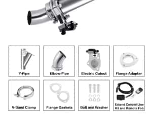 Evacuare inox cu clapeta CUT OUT 63mm 76mm — miniatura 2