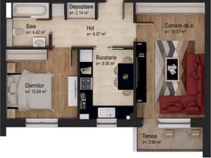 Apartament cu 2 camere Lior by Casa Nobel — miniatura 3