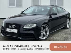 Audi A5 2.0 TFSI Quattro S-tronic Individual S-Line Plus Sportback