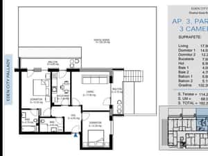 Apartament 3 camere cu GRADINA PROPRIE,Pallady,Metrou,DISCOUNT 10.000E — miniatura 1