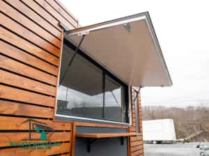 Rulota comerciala,CAFENEA,FAST FOOD, cu design rustic ,lemn !! — miniatura 4