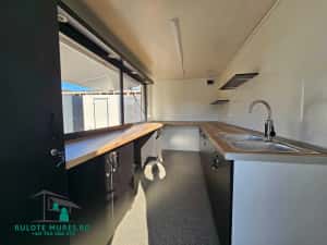 Rulota comerciala,CAFENEA,FAST FOOD, cu design rustic ,lemn !! — miniatura 6