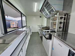 Rulota comerciala,CAFENEA,FAST FOOD, cu design rustic ,lemn !! — miniatura 7