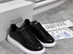 Adidasi Alexander Mcqueen piele naturala black full — miniatura 1