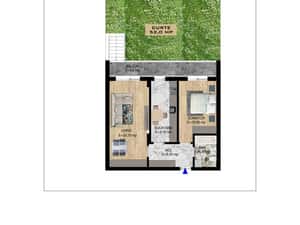 Apartament 2 camere cu curte 52MP | TH PALLADY | TITAN DISTRICT — miniatura 1