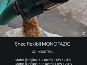 Snec flexibil 2-25m pt incarcat remorca siloz saci bigbag cupa cereale — miniatura 7