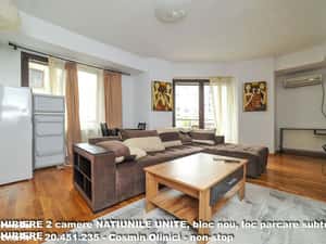 Inchiriere 2 camere NATIUNILE UNITE, boc nou, parcare subterana — miniatura 2