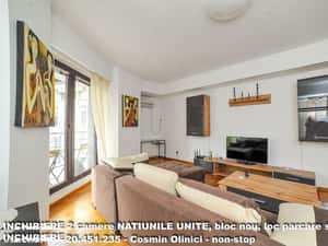 Inchiriere 2 camere NATIUNILE UNITE, boc nou, parcare subterana — miniatura 3